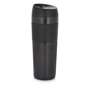 Cana termos 450ml, negru, Metalic
