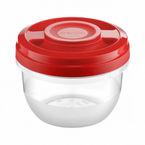 Caserola cu capac rosu 0.5L, Smart - Img 1