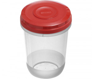 Caserola cu capac rosu 1L, Smart - Img 2