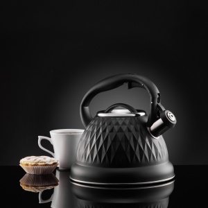 Ceainic inox 2.5L(2.8L), negru, Rombo - Img 3