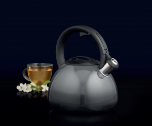 Ceainic inox 2.6L (3L), gri, Ombre - Img 2
