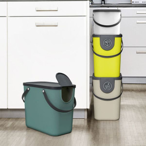 Cos colectare selectiva 25L, cappuccino, Albula - Img 3