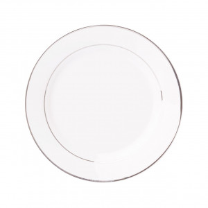 Aura Silver - farfurie plata de 27 cm, fabricata din portelan de inalta calitate New Bone China