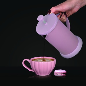 Filtru ceai sau cafea 600ml, roz, Fern - Img 3