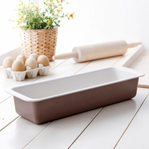 Forma copt cozonac 31x14x6cm, invelis non-stick Caffe Creme, SNB - Img 6