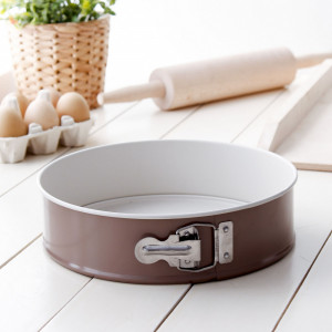 Forma tort 24cm, baza detasabila, invelis non-stick Caffe Creme, SNB - Img 2