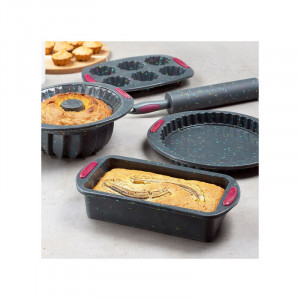 Forma tort 25cm, silicon negru, Felice - Img 2