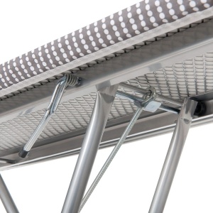 Masa de calcat 110x30cm, blat tip plasa cu suport pentru fier, Velkea H016-06PB - Img 6