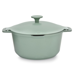 Oala cu capac 24cm, 4.4L, invelis Qualum Basic, Fern