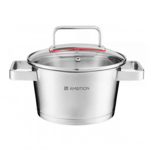 Oala inox cu capac 24cm, 5.3L, Selection
