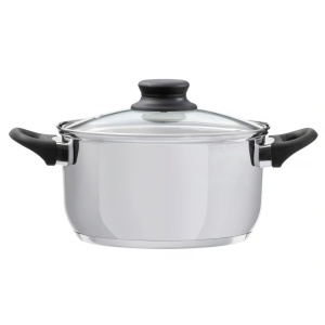 Oala inox cu capac 26cm, 7.6L, Lima