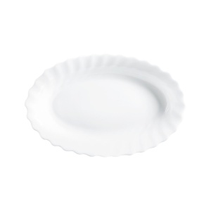 Platou oval 22x14cm, alb, Trianon