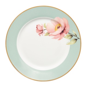 Farfurie desert din gama Flores, 19 cm diametru, ce se remarca prin designul elegant
