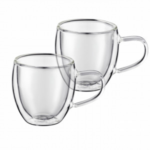 Set 2 cani 250ml, termorezistente, 8cm, Mia
