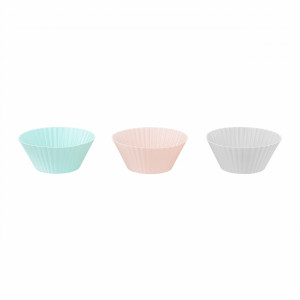 Set 6 forme briose din silicon, mix modele si culori, Alice - disponibil in display 12 buc, Pret SET, cantitate minima de comanda 12 buc - Img 2