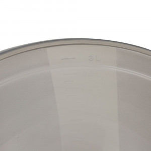 Set bol plastic pentru mixare, 3 piese, gri, Cindy - Img 5