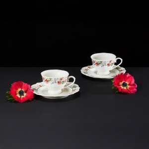 Set servire ceai sau cafea, 12 piese, 6 persoane, Rosalia - Img 4