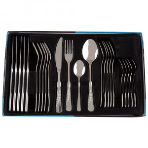 Set tacamuri inox, 24 piese, 6 persoane, Napoli - Img 4