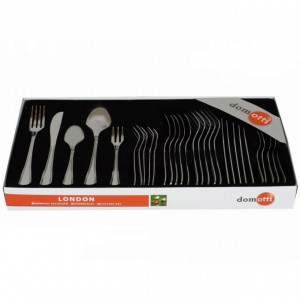 Set tacamuri inox, 30 piese, 6 persoane, cu furculite desert, London - Img 2