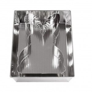 Tava copt 36x24.5x6cm cu forma iepuras, 2 piese, SNB