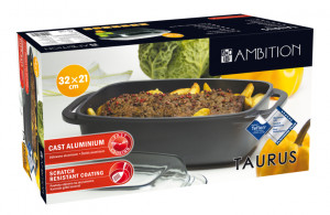 Tava cu capac 32x21cm, 5.7L, invelis Teflon™ Platinum Plus, Taurus - Img 5