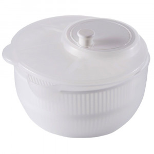 Bol centrifugare pentru amestecat sau uscat salata, 25cm, mix culori, Leticia - Img 5