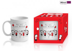 Cana 300ml, model ziua mamei, mesaj Cea mai buna MAMICA, Bg-Tech - Img 2