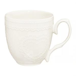 Cana 350ml, model inima, Galactic White