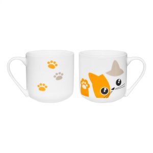 Cana 440ml, portocaliu, Kitty - Img 3