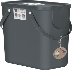 Cos colectare selectiva 25L, antracit, Albula - Img 1