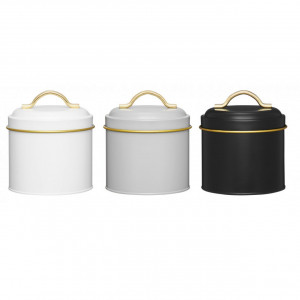 Cutie depozitare cu capac 750ml, metalica, mix culori, Royal