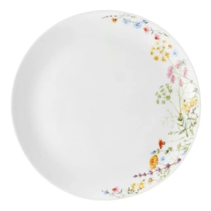Farfurie plata 24cm, sticla opal, Bloom