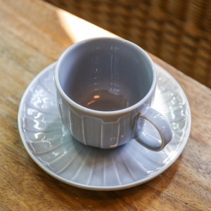Farfurioara suport ceasca espresso 12.5cm, gri, Ligne - Img 3