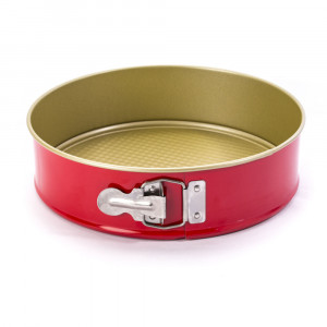 Forma tort 24cm, baza detasabila, invelis non-stick, rosu, SNB - Img 1
