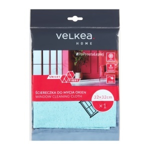 Laveta curatare geamuri, microfibra, Smart Fiber, 33 x 32 cm, Velkea - Img 3