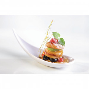 Lingurita amuse bouche melamina 14.5x4.5x4.5, Boat