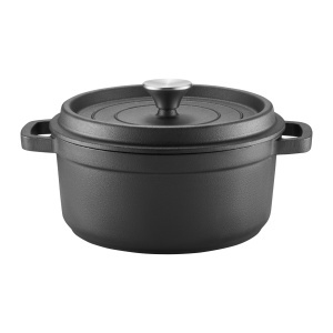 Oala cu capac 24cm, 3.5L, fonta, Iron