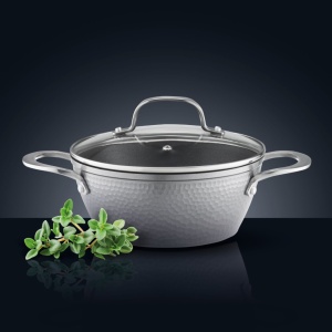 Oala cu capac 24cm, 3.7L, invelis Qualum Basic, Bubble - Img 2