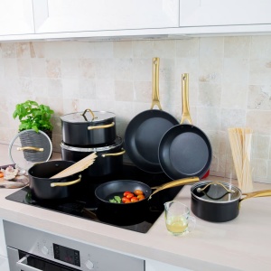 Oala cu capac 24cm, 4.6L, invelis Qualum Basic, Royal - Img 4