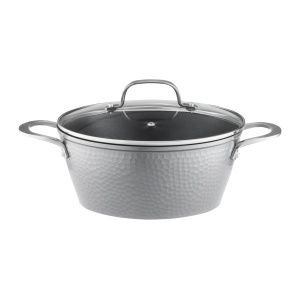 Oala cu capac 28cm, 6.5L, invelis Qualum Basic, Bubble