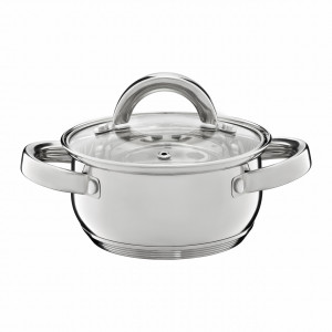 Oala inox cu capac 14cm, 1.1L, Berry