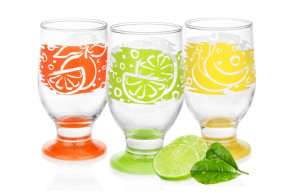 Pahar model fructe 270ml, mix culori, Glassmark