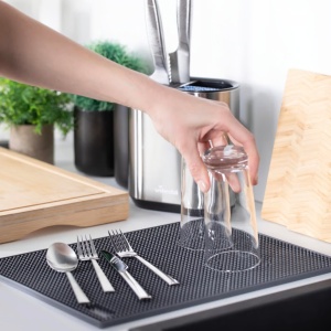 Scurgator de vase antiderapant 40x30cm, Easy Kitchen - Img 2