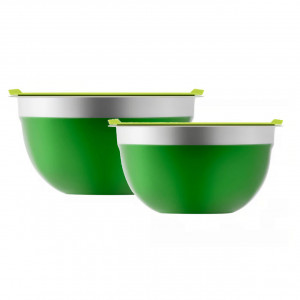 Set bol cu capac, 2 buc, 18-20cm, verde, Minestrone - Img 4