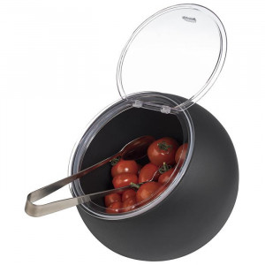 Set bol negru cu capac 19cm, 800ml, Moon - Img 3