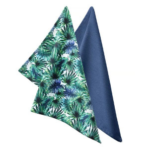 Set prosop bucatarie 40x60cm, 2 piese, model palmier, Tropical - Img 1