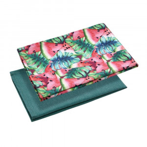 Set prosop bucatarie 40x60cm, 2 piese, model pepeni, Tropical - Img 4