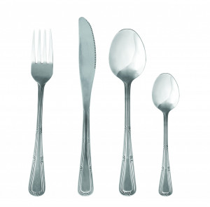 Set tacamuri inox, 24 piese, 6 persoane, Natalia