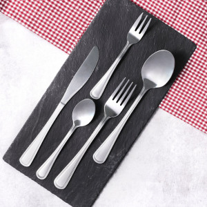 Set tacamuri inox, 30 piese, 6 persoane, cu furculite desert, London - Img 1