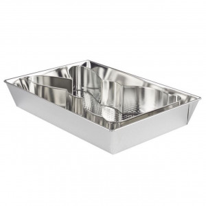 Tava copt 36x24.5x6cm cu forma iepuras, 2 piese, SNB - Img 2